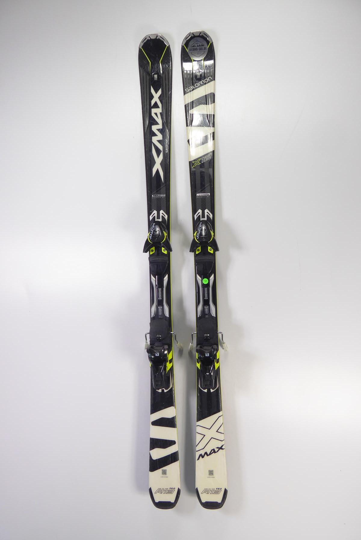 skis SALOMON X-MAX X12 power frame, woodcore, carbon, titan