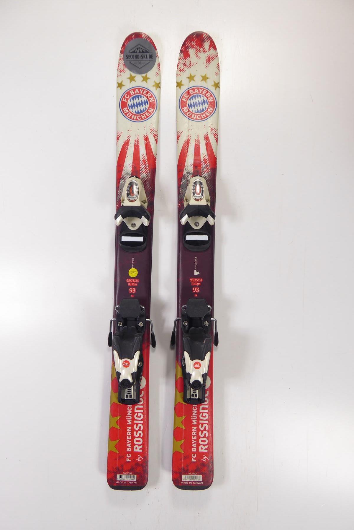 ROSSIGNOL FC Bayern Kinder-Ski Länge 93cm (0,93m) inkl. Bindung